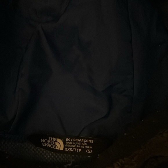 Kids Blue Black North Face Winter Jacket Coat Size XXS - Picture 7 of 7